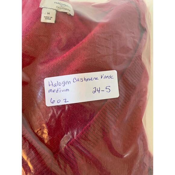 Classic Red V-Neck Women's Sweater - Picture 7 of 7